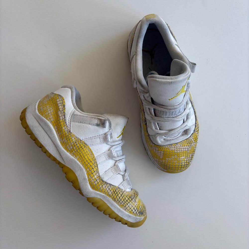 Nike Air Jordan 11 Retro Low “Snakeskin Yellow” (GUC)